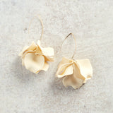 Virtue HYACINTH TIERED MARQUIS HOOK EARRINGS Cream