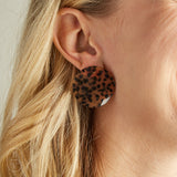 Virtue WAVY ACRYLIC DISC EARRINGS