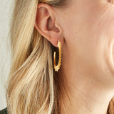 Virtue STARBURST HOOP STUD EARRINGS