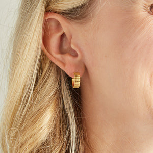 Virtue MINI GEAR HUGGIE EARRINGS