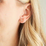 Virtue PEARL CROSS STUD EARRINGS