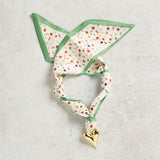 Virtue PUFF HEART ON SCARF NECKLACE
