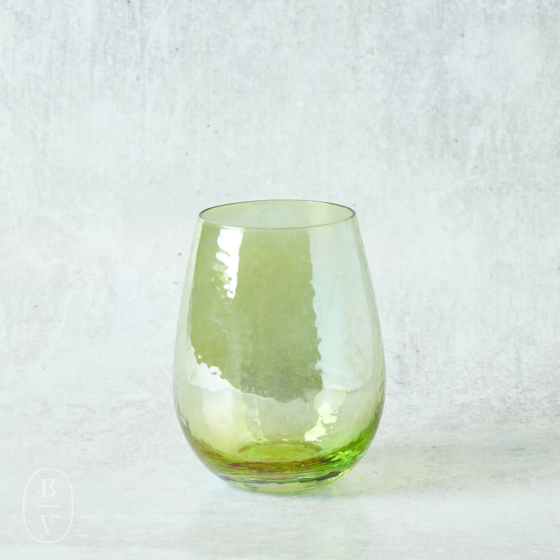 Zodax APERITIVO STEMLESS ALL PURPOSE GLASS Luster Green