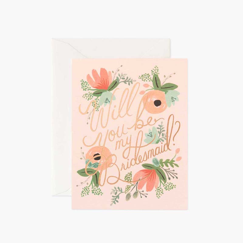 Rifle Paper Co BLUSHING BRIDESMAID CARD