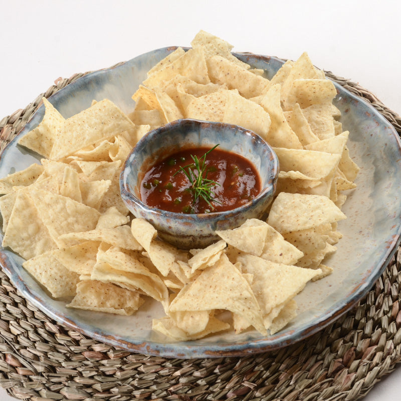 Etta B Pottery CHIP AND SALSA DISH