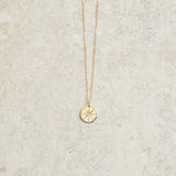 Elyssa Bass Designs PAVE CZ COMPASS DISC NECKLACE