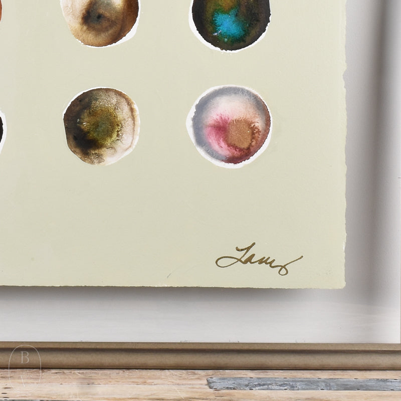 By Lacey EXPECTATION BUBBLES FRAMED FLOATED PAINTING - SERIES 4 NO 3