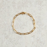 Elyssa Bass Designs PAPERCLIP CHAIN BRACELET Gold