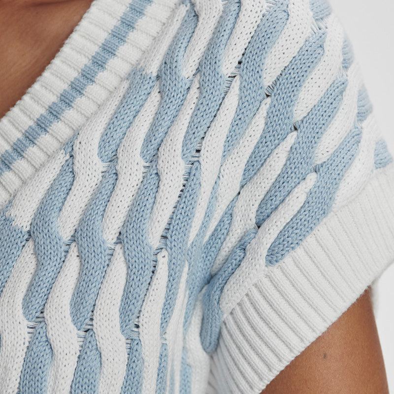 Varley ALFIE CABLE KNIT VEST