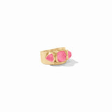 Julie Vos AQUITAINE RING Iridescent Peony Pink