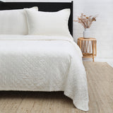 Pom Pom At Home MONACO COVERLET Ivory