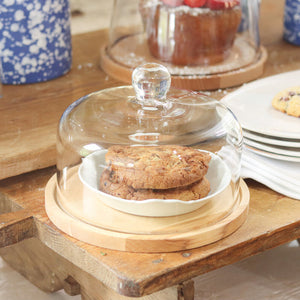 Europe 2 You GLASS DOME WITH WOOD BASE