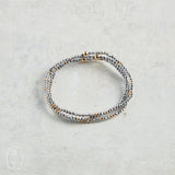 eNewton Design FACETED HEMATITE HOPE UNWRITTEN BRACELET