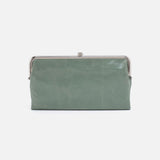 Hobo LAUREN CLUTCH WALLET SS25 Jade Polished Leather