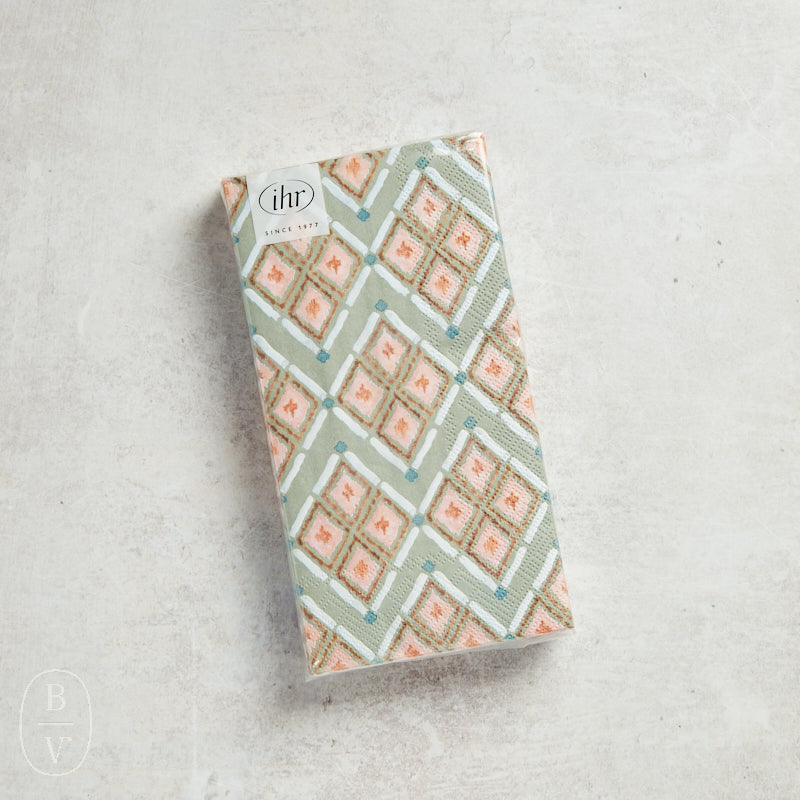 Boston International WATERCOLOR COAST DIAMONDS GUEST NAPKINS