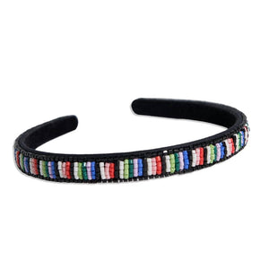 Ink and Alloy SADIE LUXE BEADED HEADBAND Rio