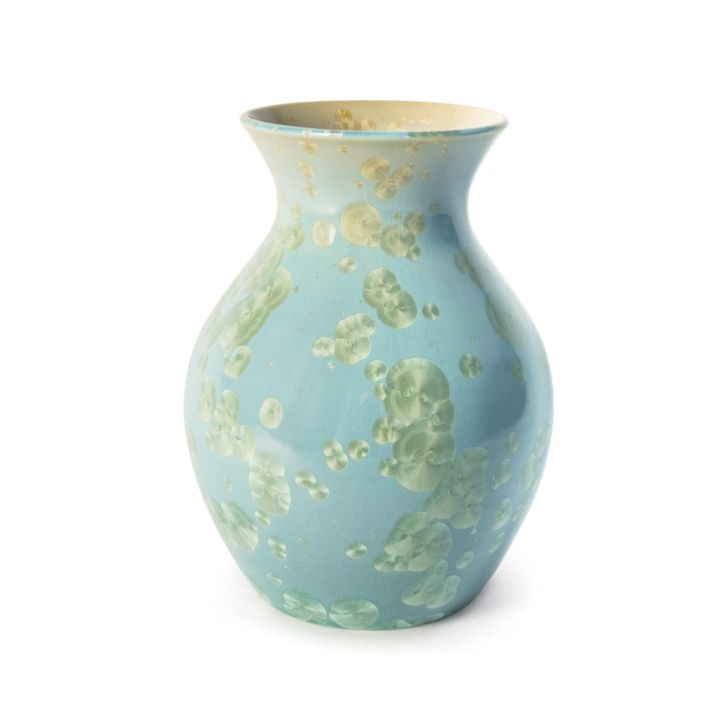 Simon Pearce CURIO CRYSTALLINE VASE Jade Medium