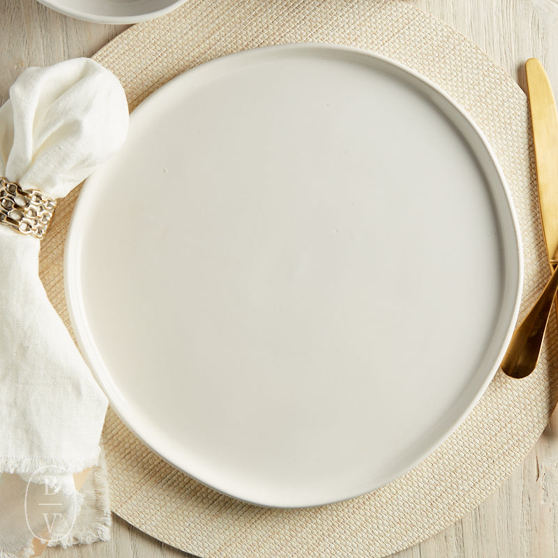 Alex Marshall Studios URBAN ROUND DINNER PLATE Gloss White