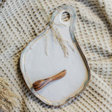 Etta B Pottery CHEESE BOARD Magnolia