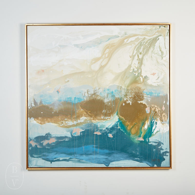 Vicki Denaburg HERE I COME FRAMED PAINTING