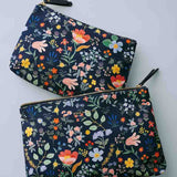 Rifle Paper Co ZIPPERED POUCH Bramble