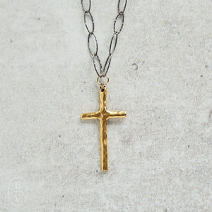 CV Designs ROSARY CROSS DROP NECKLACE - CVNSHC