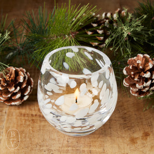 Simon Pearce BURLINGTON SNOWFALL TEALIGHT