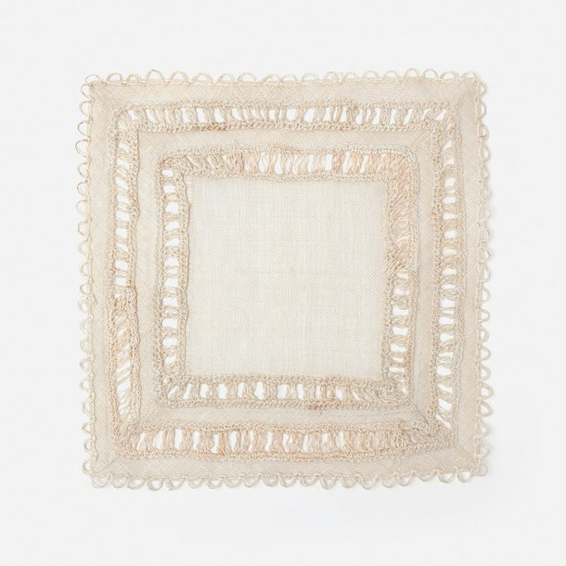 Blue Pheasant CARMINE PLACEMAT Bleached Square