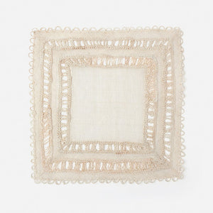 Blue Pheasant CARMINE PLACEMAT Bleached Square