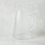 Bloomingville RIBBED GLASS PITCHER