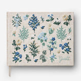 Rifle Paper Co WILDWOOD EMBROIDERED FABRIC GUEST BOOK