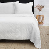 Pom Pom At Home MONACO COVERLET White