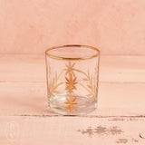 Creative Co-op ETCHED GLASS VOTIVE HOLDER Little Stars