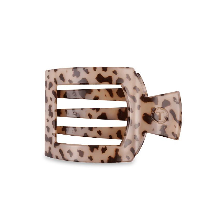 Teleties FLAT SQUARE CLIP Blonde Tortoise