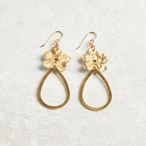 Darby Drake Jewelry and Design FLORAL TEARDROP EARRINGS - ETS536
