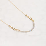 Ellen Hays Jewelry SHORT GRAY STONE N2069 NECKLACE