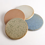 Creative Co-op ROUND STONEWARE COASTERS SET OF 4