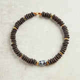 Virtue BAROQUE SHELL PEARL HEISHI NECKLACE Black