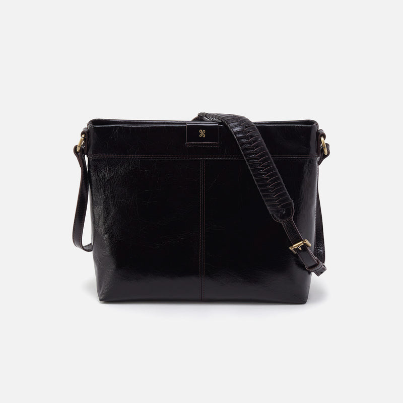 Hobo ROMY MEDIUM CROSSBODY Polished Leather Black