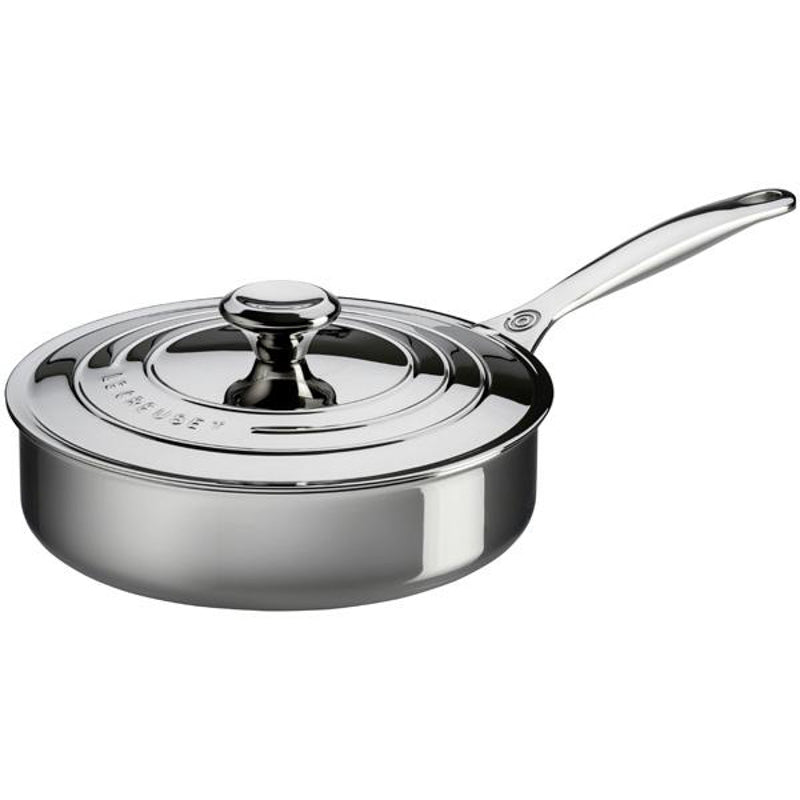 Le Creuset STAINLESS STEEL SAUTE PAN WITH LID 3 qt