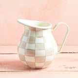 MacKenzie-Childs PITCHER Mocha Check