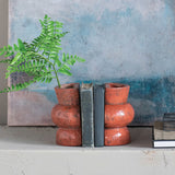 Creative Co-op TERRACOTTA VASE BOOKENDS SET OF 2