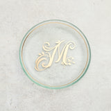 Annieglass INITIAL MINI PLATE Gold M