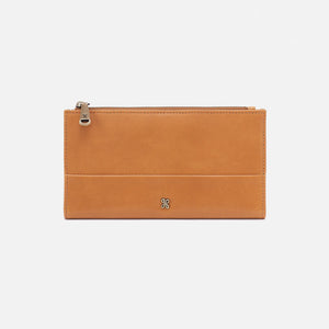 Hobo JILL LARGE BIFOLD WALLET FALL 24 Natural Polished Leather