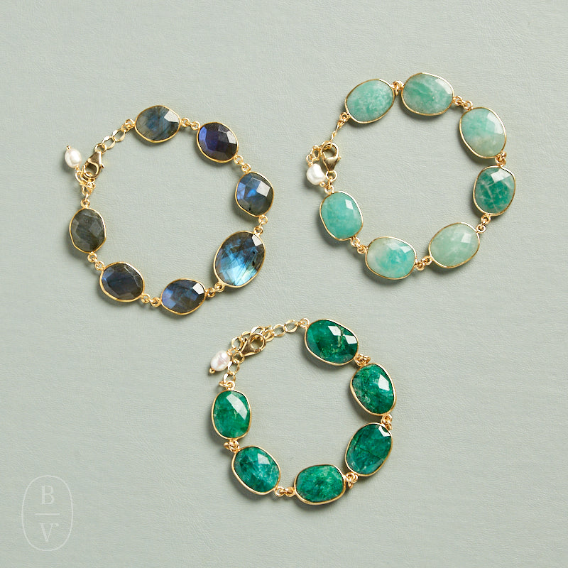 Elyssa Bass Designs PEARL CHARM BEZEL BRACELET