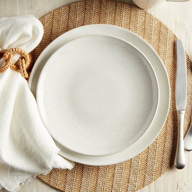 Carmel Ceramica LILY VALLEY SALAD PLATE White