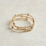 eNewton Design ADMIRE SMALL GOLD BEAD BRACELET