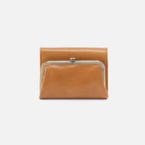 Hobo ROBIN COMPACT WALLET SS25 Natural Polished Leather