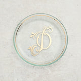 Annieglass INITIAL MINI PLATE Gold D