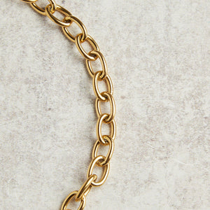Elyssa Bass Designs LARGE LINKS CHAIN NECKLACE Gold 18